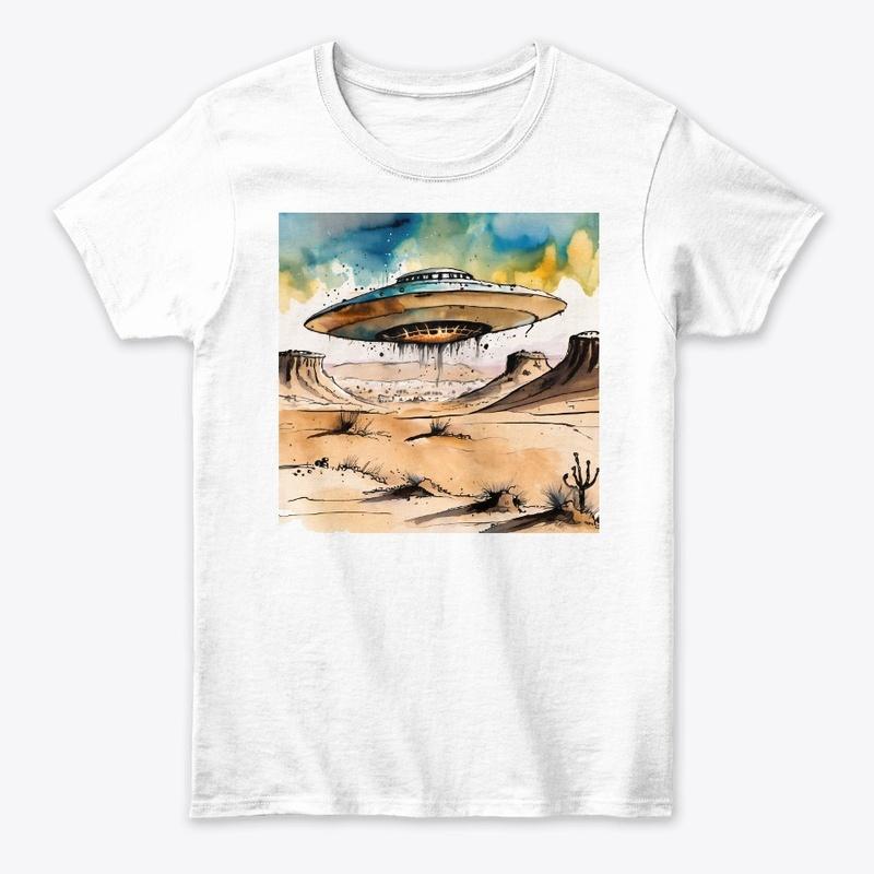 UFO in desert